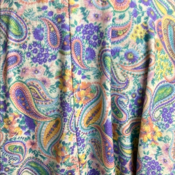 Rare Vintage 80's Blazer in a Vibrant Paisley Proint - Picture 8 of 8